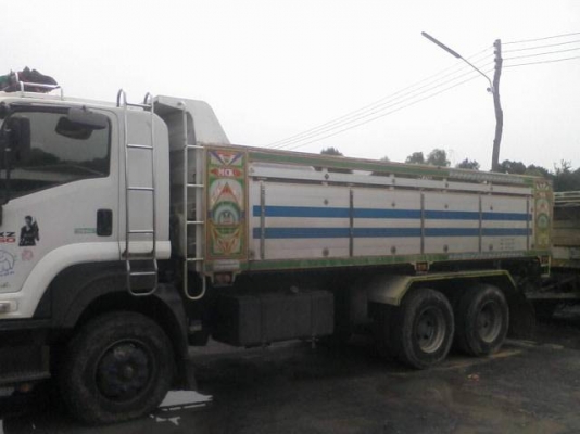 ขาย รถบรรทุกพ่วงดั้มแม่ลูก ISUZU 360 ปี53 ดั้มมิเนียม หิน ทราย รถเดิมๆๆ