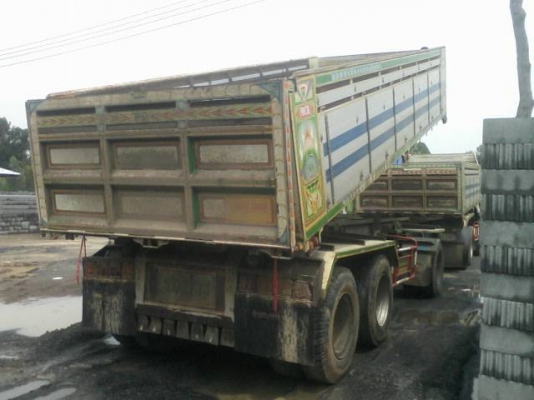 ขาย รถบรรทุกพ่วงดั้มแม่ลูก ISUZU 360 ปี53 ดั้มมิเนียม หิน ทราย รถเดิมๆๆ