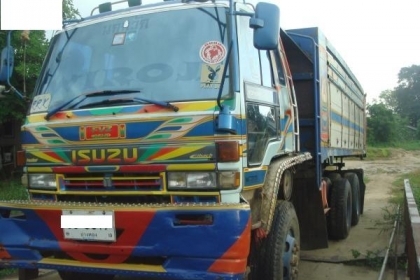 ขาย Roc 10 ล้อ 2 เพลา ดั้ม เครื่อง 6HE1 inter turbo ลูกใหญ่  เกียร์พูลเลอร์ โทร 088-4501277