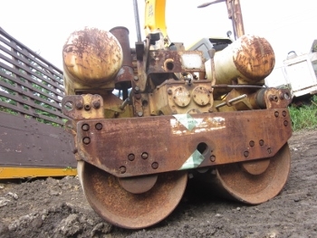 ขาย- รถบดเดินตาม อัดสั่นสะเทือน BOMAG: BW65S เครื่องยนต์ดีเซล ล้อเหล็ก พร้อมใช้งาน มือสองเก่าญี่ปุ่น