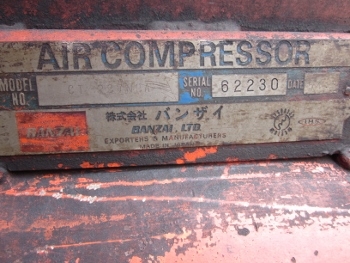 ขาย- เครื่องปั๊มลม YANMAR: CT-237NBA เครื่องยนต์ดีเซล มือสองญี่ปุ่น พร้อมใช้งาน