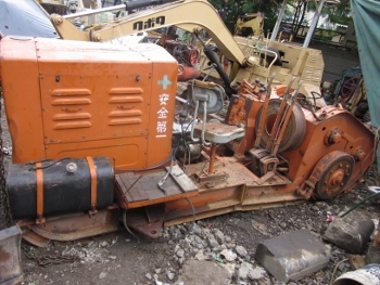 ขาย- วิ๊นซ์ ตอกปั่นจั่น เสาเข็ม SK40-3AB เครื่อง MITSUBISHI ดีเซล 4 สูบ มือสองเก่าญี่ปุ่น