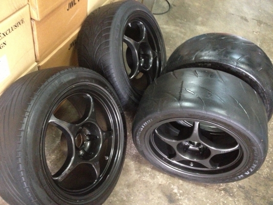 Enkei Pro1 ล้อเเท้ ขอบ17" 5รู114 หน้า8" หลัง9" พร้อมยางซอฟ ขาย 19,500 บาท