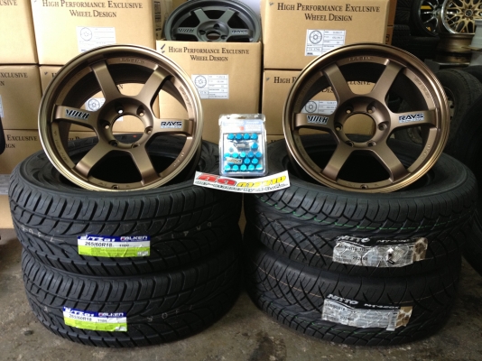 TE37 SUV ขอบ18" 6รู กว้าง9"ออฟ0 ชุดล่ะ 22,000 บาท เเถมครบ