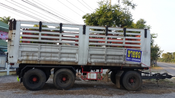 ขายหางพ่วง3เพลาแท้ยาว 7 เมตร รถปี50 ดั้มถุงลมยกล้อได้ 500000