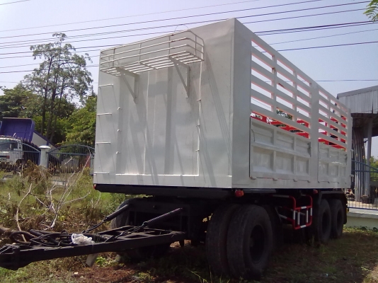 ขายหางพ่วง3เพลาแท้ยาว 7 เมตร รถปี50 ดั้มถุงลมยกล้อได้ 500000