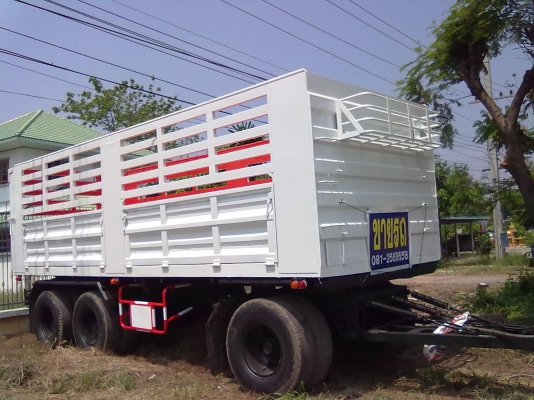 ขายหางพ่วง3เพลาแท้ยาว 7 เมตร รถปี50 ดั้มถุงลมยกล้อได้ 500000