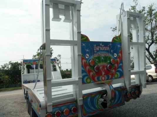 ขายรถเทรลเลอร์ 10 ล้อ HINO รถ 2 เพลา บรรทุกรถเกี่ยวข้าว เครื่อง EP100 เทอร์โบ = 285 แรงม้า (รถอยู่สุพรรณบุรี)