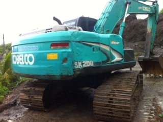 ขายแบคโฮ KOBELCO  mark  8  YN 11   เอกสารใบอินวอย         เล่มทะเบียน