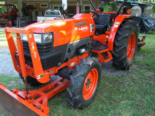 ขาย KUBOTA L4508 4WD ติดดันหน้าตราช้างและผาน5