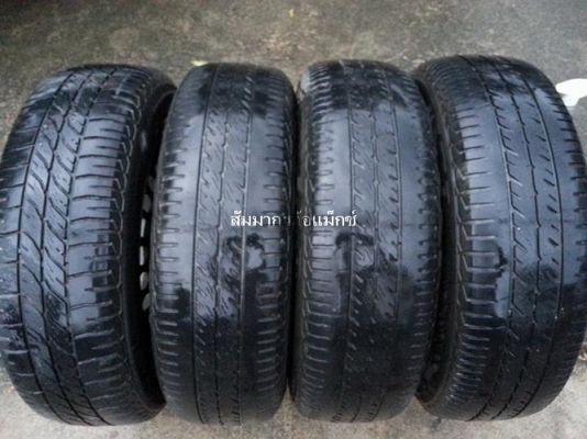 กะทะ15" 4รู100 + ยาง Goodyear 175/65/15 ปี10 กะทะ15" 4รู100 + ยาง Goodyear 175/65/15 ปี10