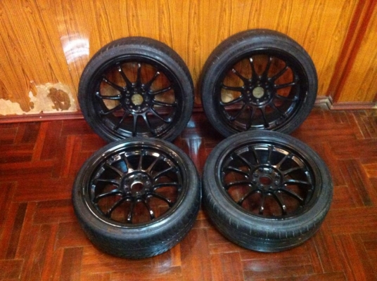 ขายแม็กCE28 ขอบ17 4รู100/114 งานเหมือนฝุดๆ ก้านยกสวยๆ พร้อมยางปี10 ถูกมากๆ