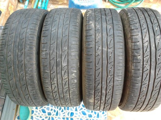 ขายยาง+กระทะ ขอบ 15= 195-60-R15 ราคาไม่แพง3200 บาท