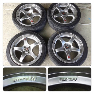 ขายแม็กมือ2ขอบ 16 Lenso Project D 4 รู100 ราคา 7300 บาท ***ไม่มียาง***