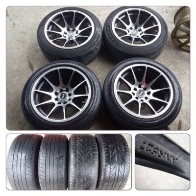 ขายแม็กมือ2 XXR 527 ขอบ15 กว้าง8.25 ออฟ 0 4รู100/114+ ยาง ราคา 12,500 บาท