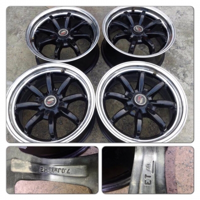 ขายแม็กมือ2ขอบ 15 Lenso Project D PD9 4 รู100 ราคา 6,300 บาท ใส่ฟรี