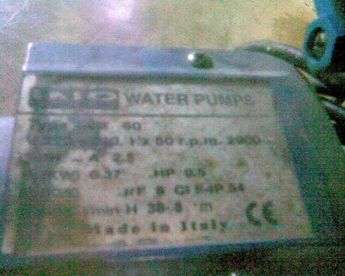 ปั้มน้ำอิตาลี+มิสซูสภาพพร้อมใช้งานครับ สวยๆครับตัวนี้แรงครับราคานี้คุ้มมากครับ ของอิตาลีแท้ครับราคานี้คุ้มครับ