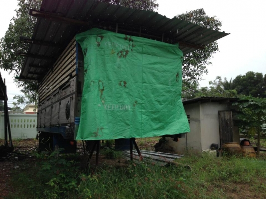 บายกระบะไม้มะค่าสิบล้อ ไม้ยังสวย สภาพดี ต่อบรรทุกอ้อยแข็งแรง