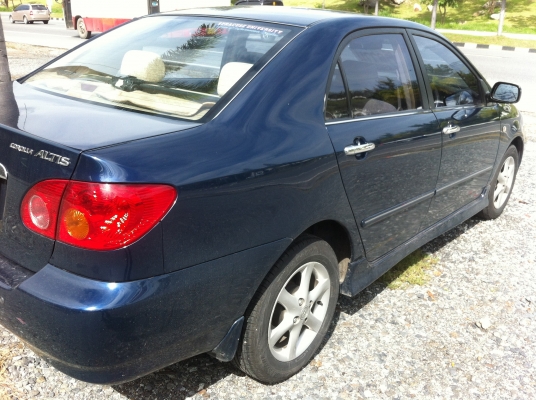 ขาย Toyota. Altis. รุ่นE. ปี2003 สี น้ำเงิน. รถสวย. สภาพดี ดีสเบรค4ล้อ(ฟรีดาวน์)