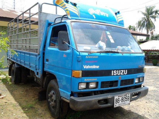***ขายแล้วครับขอบคุณ Truck2hand ขาย6ล้อช่วงยาว5ม. ประกอบ ISUZU 115  NPR59P เครื่องเดิม4BD1 115HP แรงดี ติดง่าย ช่วงล่างเดิมๆ6น็อต คัสซีสวยเดิมไม่ผุไม่ดาม กระบะยาว5ม.คอกเหล็กแป็บสภาพดีแข็งแรงไม่ผุไม่หัก พื้นดี หัวดีภายในดี พ.พาวเวอร์ ยางพอใช้ เก็บนิดๆหน่อย