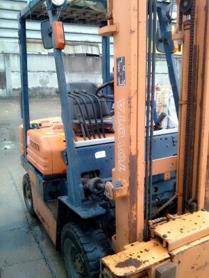 ขายถูก   toyota 5fg15 ขนาด1.5ตัน เสาสูง3เมตร เกียร์ธรรมดา เครื่องเบนซิล5k  งาไซค์ซิฟ