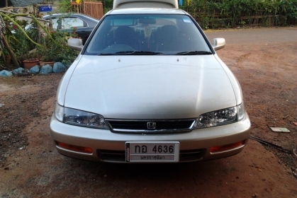 ขายรถเก๋ง HONDA ACCORD โฉมท้าย2ก้อน ปี39/96 เครื่องV ติดแก๊สLPG เกียร์ออโต้ ภายในเบาะหนัง สาย CD แอร์ พ.พาวเวอร์ พร้อม กระจกไฟฟ้า ปรับข้างไฟฟ้า ใช้งานปกติ ล็อครีโมท ล้อแม็ก17 ยางดี4เส้น 205/45/17 สีสวย เคยมีชนมาแต่ไม่ลึกเก็บงานแล้ว พร้อมใช้งาน ราคาต่อรองไ ขายรถเก๋ง HONDA ACCORD โฉมท้าย2ก้อน ปี39/96 เครื่องV ติดแก๊สLPG เกียร์ออโต้ ภายในเบาะหนัง สาย CD แอร์ พ.พาวเวอร์ พร้อม กระจกไฟฟ้า ปรับข้างไฟฟ้า ใช้งานปกติ ล็อครีโมท ล้อแม็ก17 ยางดี4เส้น 205/45/17 สีสวย เคยมีชนมาแต่ไม่ลึกเก็บงานแล้ว พร้อมใช้งาน ราคาต่อรองไ