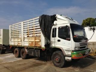 ขายรถบรรทุกสิบล้อไม่ดั๊มพ์ Isuzu 270 แรง ปี 50 ลูก 2 คานยาว 6.50 เมตร กระบะคอกเกษตร