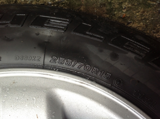 แม็คพร้อมยาง 15/70/255 แม็คพร้อมยาง 15/70/255