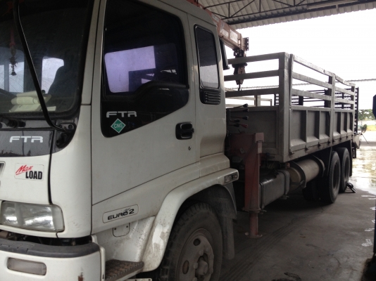 ขาย Isuzu FTR 10ล้อ ติดเครนunic5ตัน พร้อมแก๊สcng