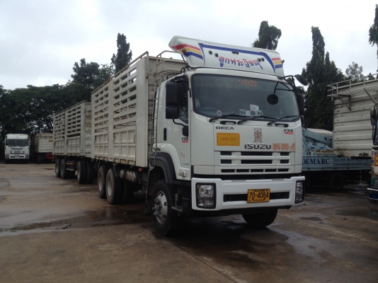 ISUZU DECA 360 hp  กระบะบรรทุกสามมิตร รถสวย  ลูกสามคาน