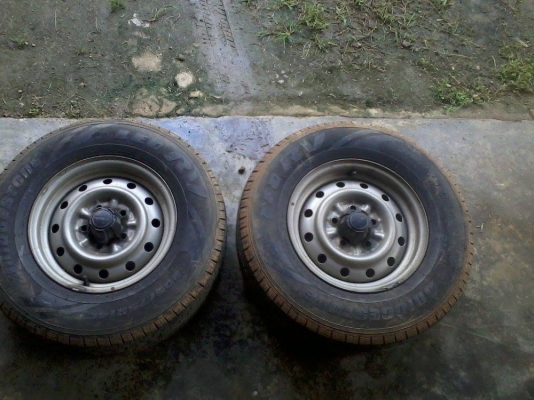 ขายรถกระทะเหล็กพร้อมยาง 5 รู 4 วง ของโตโยต้า ไมล์ตี๋ สภาพสวยๆๆครับ **ขายแล้วครับ**