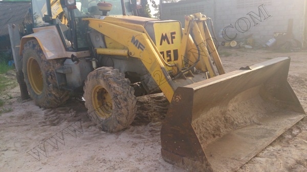 รถหน้าตักหลังขุด MF750 สภาพพร้อมใช้งาน มีเล่มพร้อมโอน