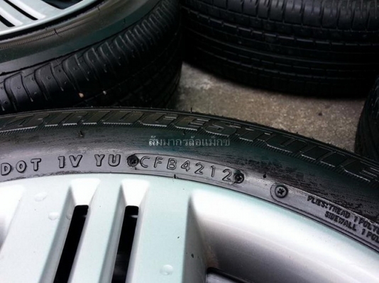 ล้อกะทะCity/Jazz15" 4รู100 + ยาง Bridgestone Turanza 175/65/15 ปลายปี12