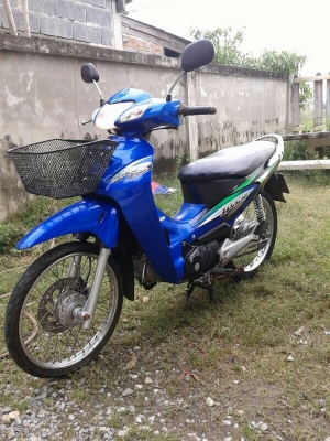 Honda Wave 125S U-Box สีน้ำเงินดำเดิมๆพร้อมใช้