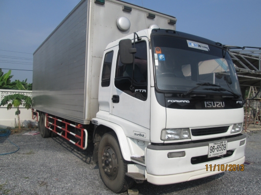 ISUZU-P2เดทก้า-เครื่อง6HH1-7,20เมตร-ตู้3บานมีลิฟหลัง-มือ1ออกห้าง-