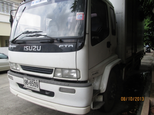 ISUZU-P2เดทก้า-เครื่อง6HH1-7,20เมตร-ตู้3บานมีลิฟหลัง-มือ1ออกห้าง-