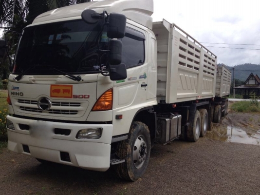 รถฮีโน่ 10 ล้อดั้ม 380 แรงม้า ปี 55 ( ขายแม่,ลูก )  สนใจติดต่อ 081 - 6079515