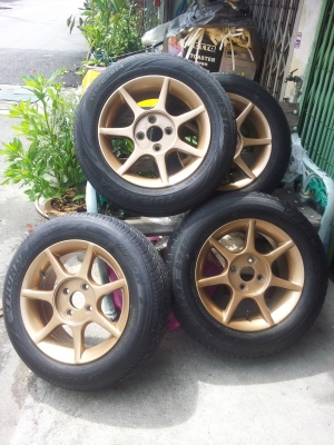 ลดราคาแล้ว..3000 บาท ขายล้อแม็ค ขอบ 14 4 รู 100 สภาพสวยครับ ลดราคาแล้ว..3000 บาท ขายล้อแม็ค ขอบ 14 4 รู 100 สภาพสวยครับ