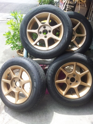 ลดราคาแล้ว..3000 บาท ขายล้อแม็ค ขอบ 14 4 รู 100 สภาพสวยครับ ลดราคาแล้ว..3000 บาท ขายล้อแม็ค ขอบ 14 4 รู 100 สภาพสวยครับ