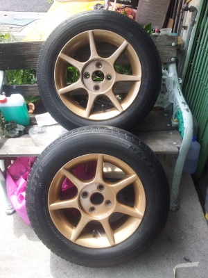 ลดราคาแล้ว..3000 บาท ขายล้อแม็ค ขอบ 14 4 รู 100 สภาพสวยครับ