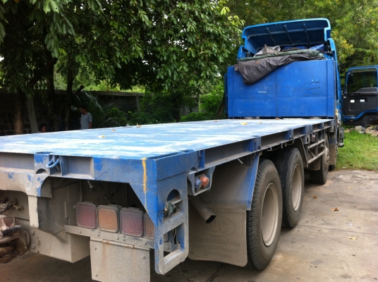 ขายรถพ่วง 24 ล้อ 2 เพลา แม่-ลูก กระบะเหล็กพื้นเรียบ ISUZU GIGR-360 ทะเบียนพร้อม รถใช้งาน ราคาคุยกันครับ