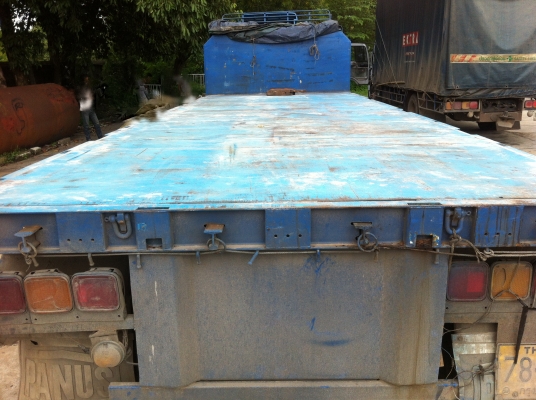 ขายรถพ่วง 24 ล้อ 2 เพลา แม่-ลูก กระบะเหล็กพื้นเรียบ ISUZU GIGR-360 ทะเบียนพร้อม รถใช้งาน ราคาคุยกันครับ