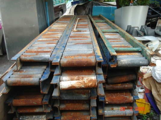 ขายรางลูกกลิ้งสำหรับเลื่อนลังบรรจุของหนัก