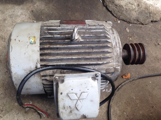ขายมอเตอร์ mitsubishi 10 HP. 950 RPM. สภาพสวย พร้อมใช้งาน