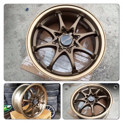 ขายล้อแม็กใหม่100\% ลาย CE28 ขอบ15 4 รู100/114 ราคา 8,900 บาท พร้อมใส่ ของแถมเพียบเลย!!!!!!