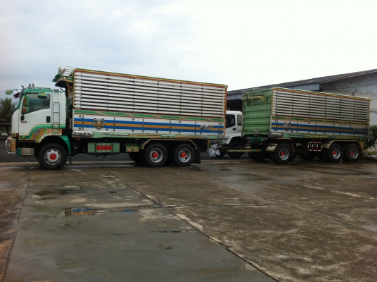 ขายรถพ่วง 22 ล้อ 2 เพลา แม่-ลูก กระบะเนียมคอกเกษตรดั้ม ISUZU FXZ DECA 360 ปี.52 ปรายปี รถสวยมาก วิ้งน้อย สนใจโทร