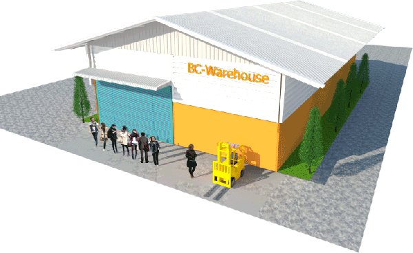 พื้นที่โกดังให้เช่าติดกับทางด่วน ท่าเรือคลองเตย พื้นที่โกดังใหม่ เพียงตารางเมตรละ 99 บาท