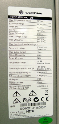 Grid Tie 6KW กริดไทร์อินเวอร์เตอร์