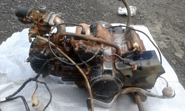 ขายเครื่อง คาวาซากิ คาเซ่ 112ซีซี'' สตาร์ทมือ'' อุปรกรครบราคา 4650บ.พร้อมส่ง