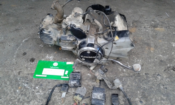 ขายเครื่อง คาวาซากิ คาเซ่ 112ซีซี'' สตาร์ทมือ'' อุปรกรครบราคา 4650บ.พร้อมส่ง